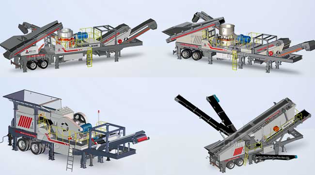 多種類型的篩分移動(dòng)站都可以組合