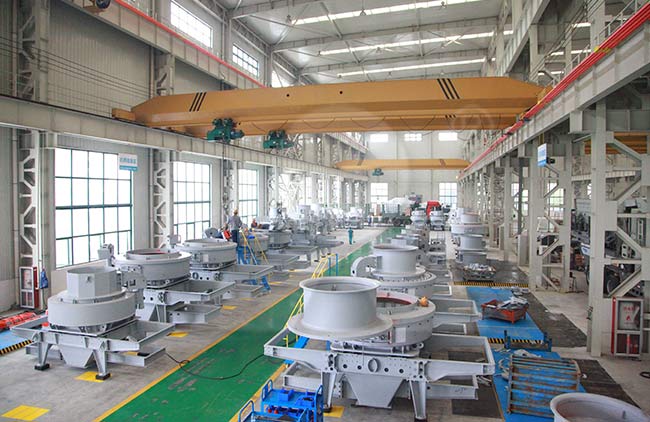 黎明重工河卵石制砂機廠家車間實拍