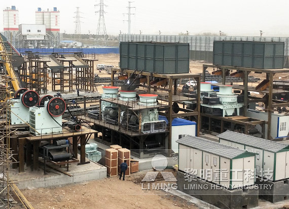 時(shí)產(chǎn)800噸凝灰?guī)r砂石骨料生產(chǎn)線